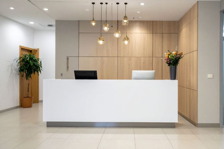 Decoración floral para oficinas para recepciones y zonas comunes